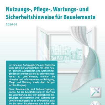 Nutzungs-, Pflege-, Wartungs- und Sicherheitshinweis